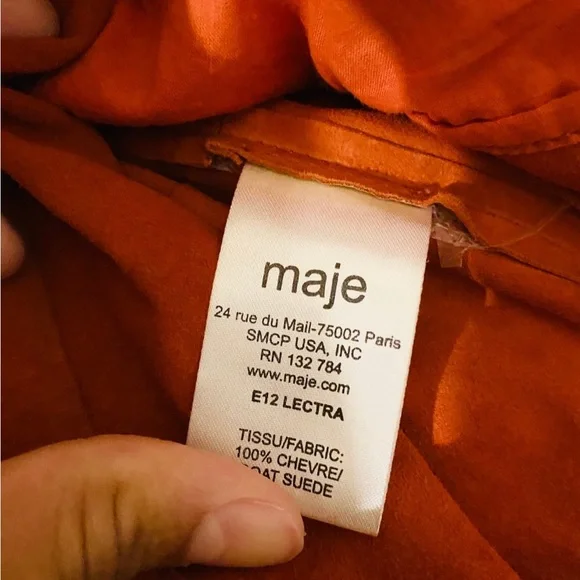 Maje Robe Cuir Manches dress - Picture 7 of 7